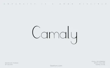 Camaly Font