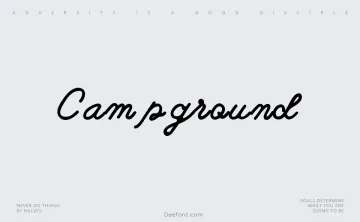 Campground Font
