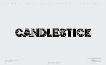 Candlestick Font