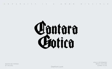 Cantara Gotica Font