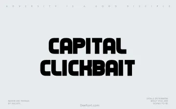 Capital Clickbait Font