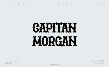 Capitan Morgan Font