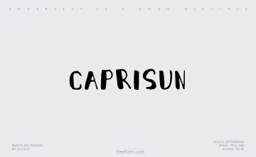 Caprisun Font