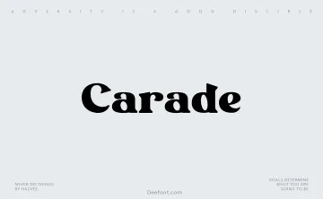Carade Font