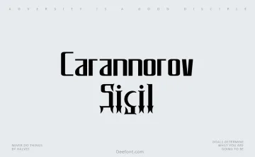 Carannorov Sigil Font