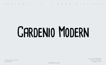 Cardenio Modern Font