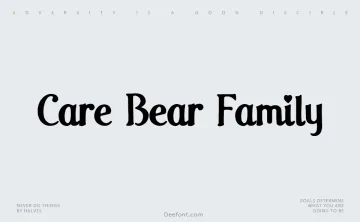 Care Bear Family Font