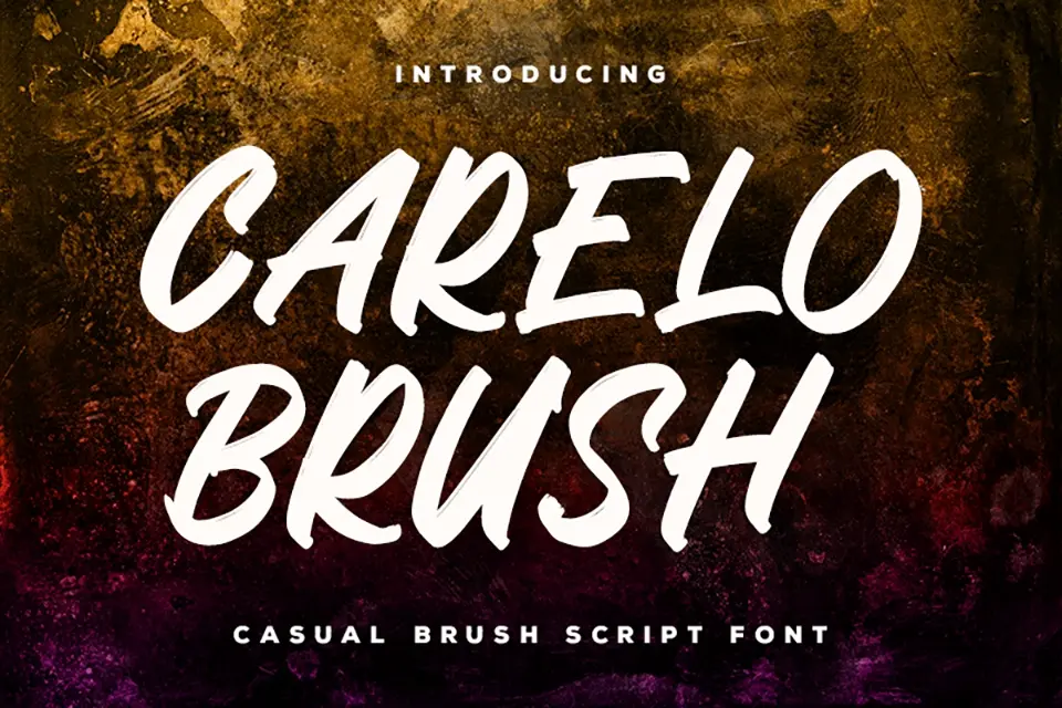 Carelo Brush Font