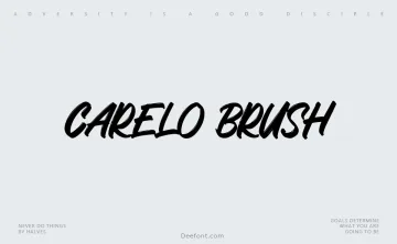 Carelo Brush Font