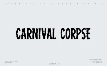 Carnival Corpse Font