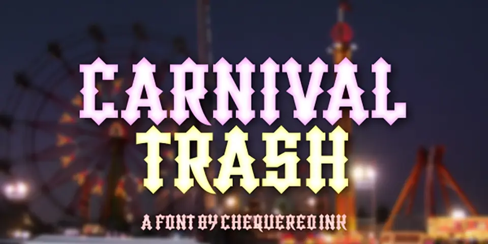 Carnival Trash Font