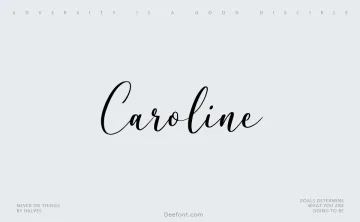 Caroline Typeface