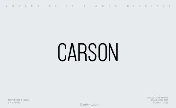 Carson Font