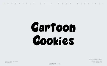 Cartoon Cookies Font