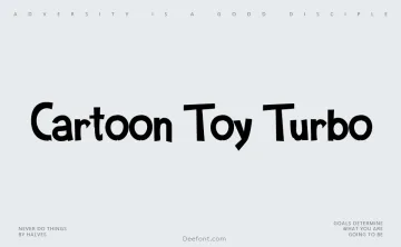 Cartoon Toy Turbo Font