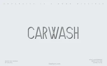 Carwash Font