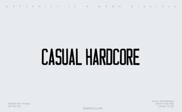 Casual Hardcore Font