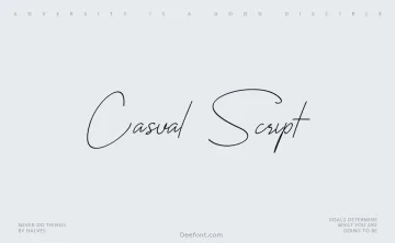 Casual Script Typeface