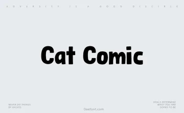Cat Comic Font