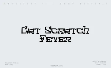 Cat Scratch Fever Font