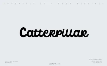 Catterpillar Font