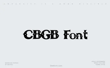 CBGB Font Font