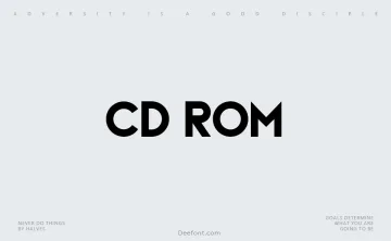 Cd Rom Font