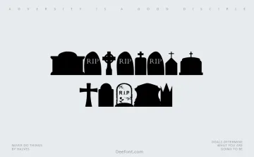 Cemetery Icons Font