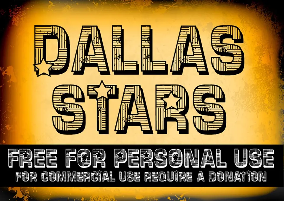 CF Dallas Stars Font