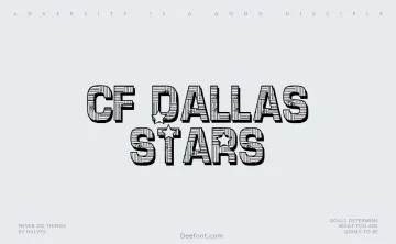 CF Dallas Stars Font