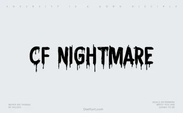 CF Nightmare Font