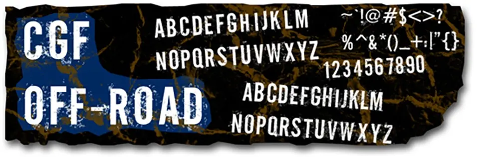 CGF Off-Road Font