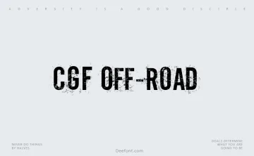 CGF Off-Road Font