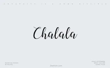 Chalala Font