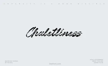 Chaletliness Font