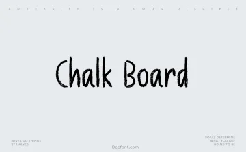 Chalk Board Font