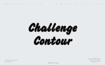 Challenge Contour Font