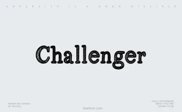 Challenger Font