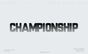 Championship Font