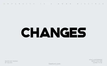 Changes Font
