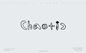 Chaotic Font