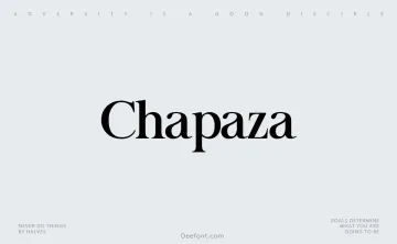 Chapaza Font