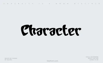 Character Font