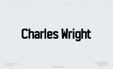 Charles Wright Font