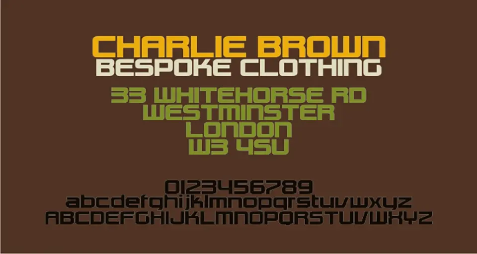 Charlie Brown M54 Font
