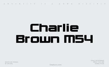 Charlie Brown M54 Font