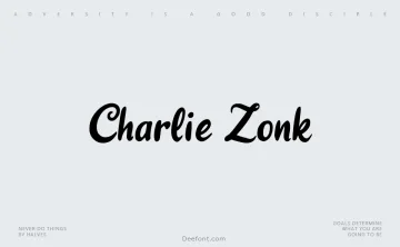 Charlie Zonk Font
