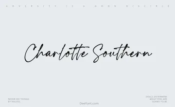 Charlotte Southern Font