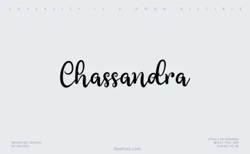 Chassandra Font