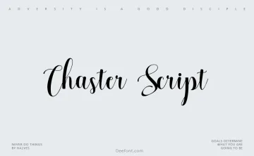 Chaster Script Font